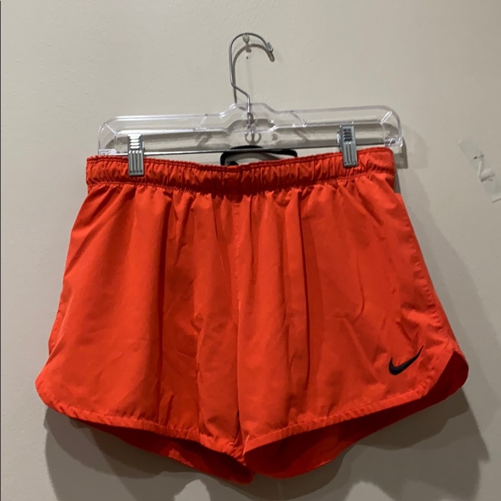 Orange Nike Track Shorts
